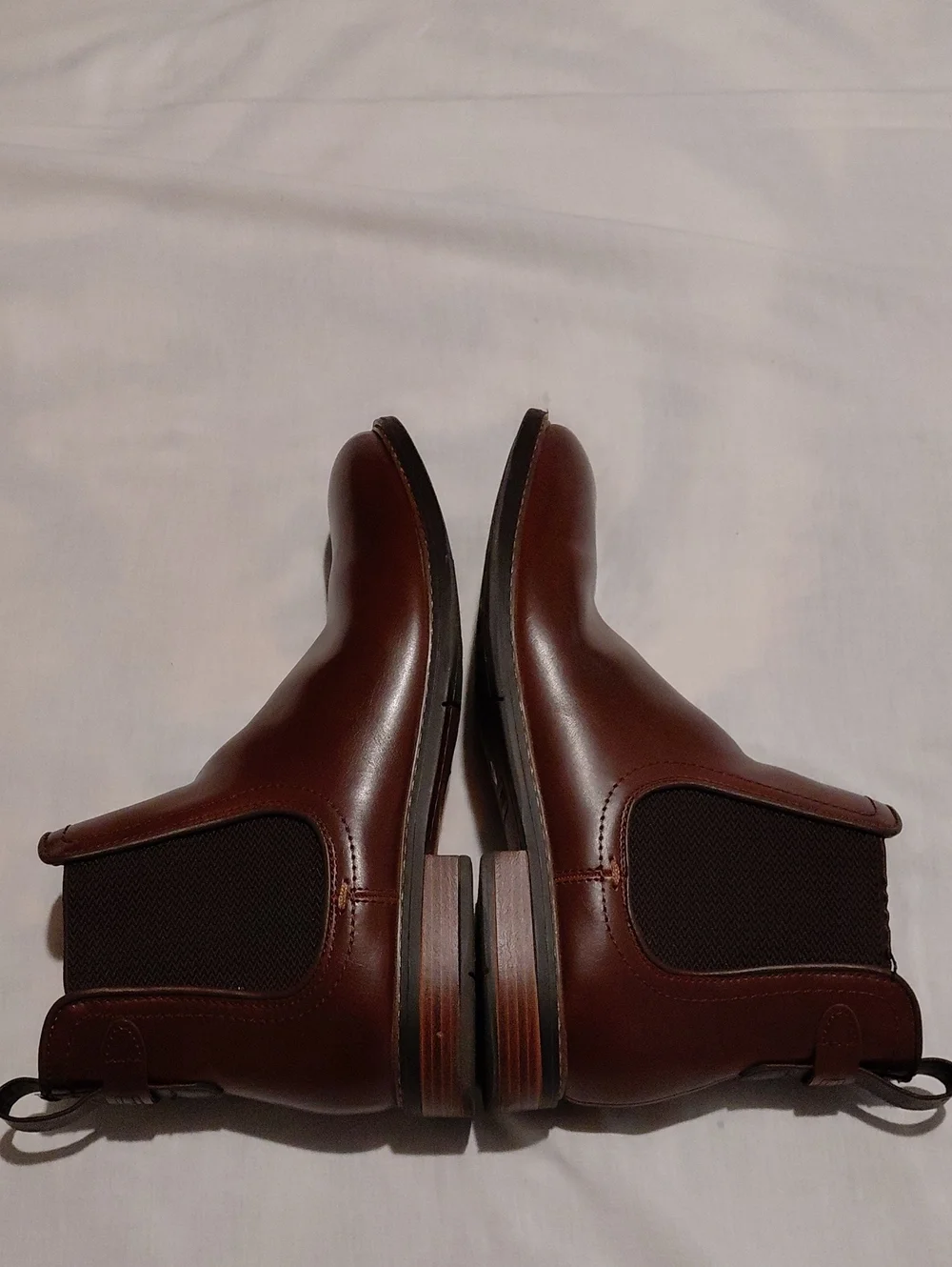 Tommy Hilfiger Men's Brown Faux Leather Chelsea Boots - Dark Brown.